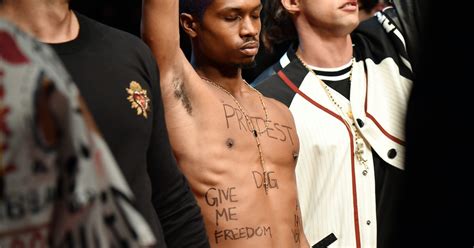 Raury, a Dolce & Gabbana Model, Protested the Label During Its 